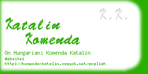katalin komenda business card